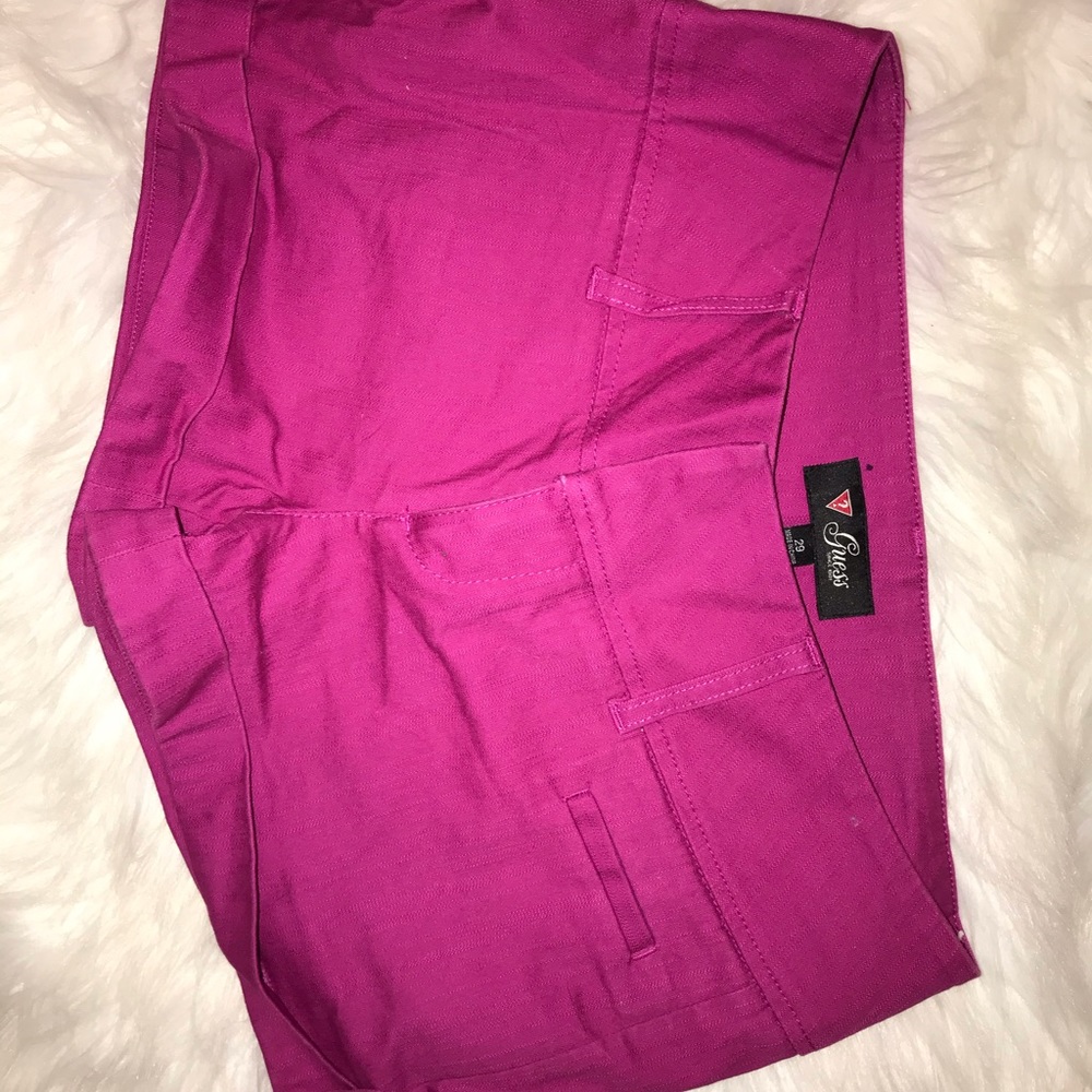 Hot Pink Shorts Guess